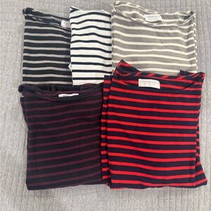 Everlane Mariner Striped Tops Collection - set of 5